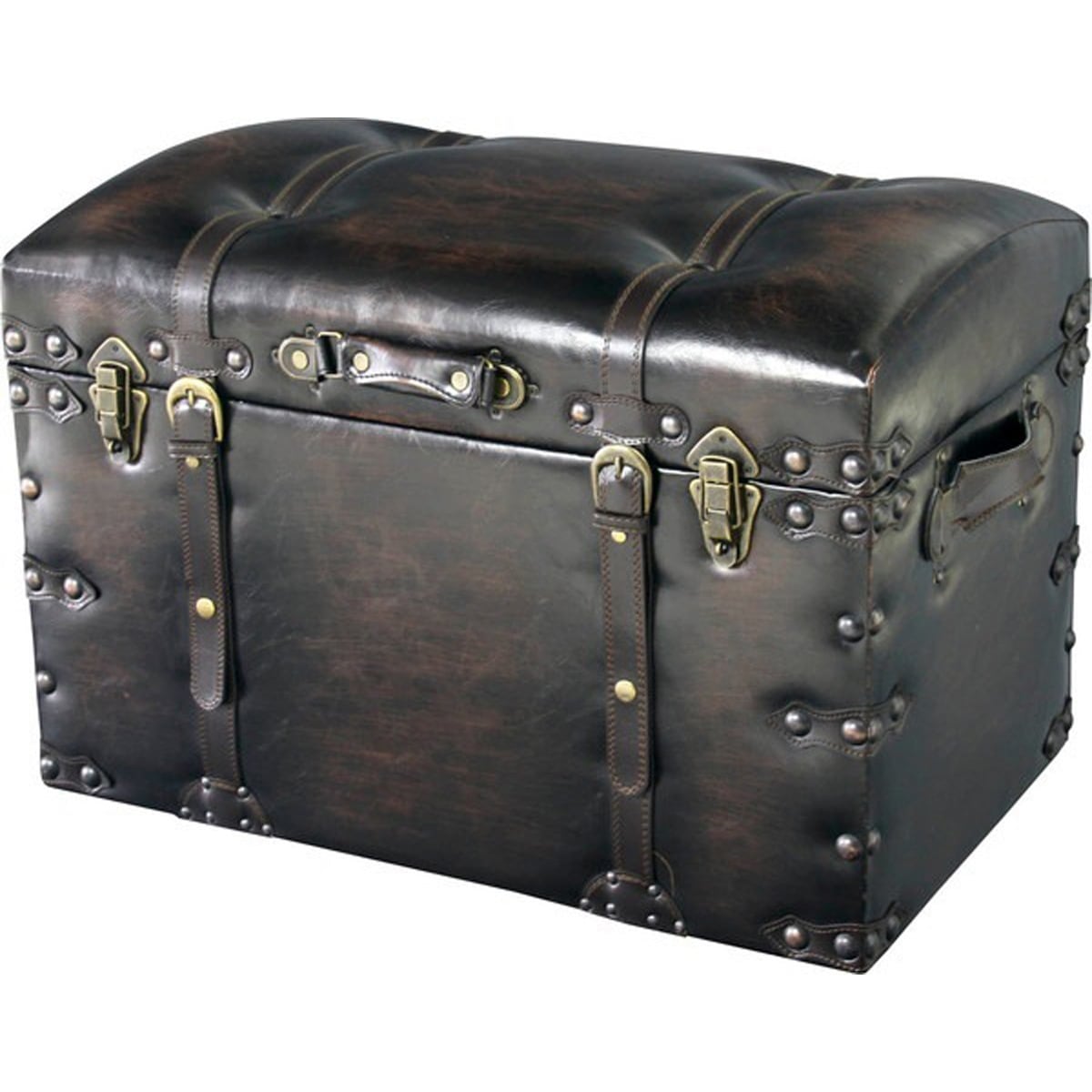 トランクセット IW-876 トランクスツール ヴィンテージ風 イス 椅子 いす 収納 トランク型収納 おしゃれ デザインスツール 収納スツール