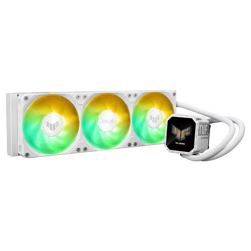 ASUS エイスース　水冷クーラー (360 / AMD：AM5AM4 / Intel：LGA185117001200)　TUF/LC/3/360/ARGB/LCD/WH