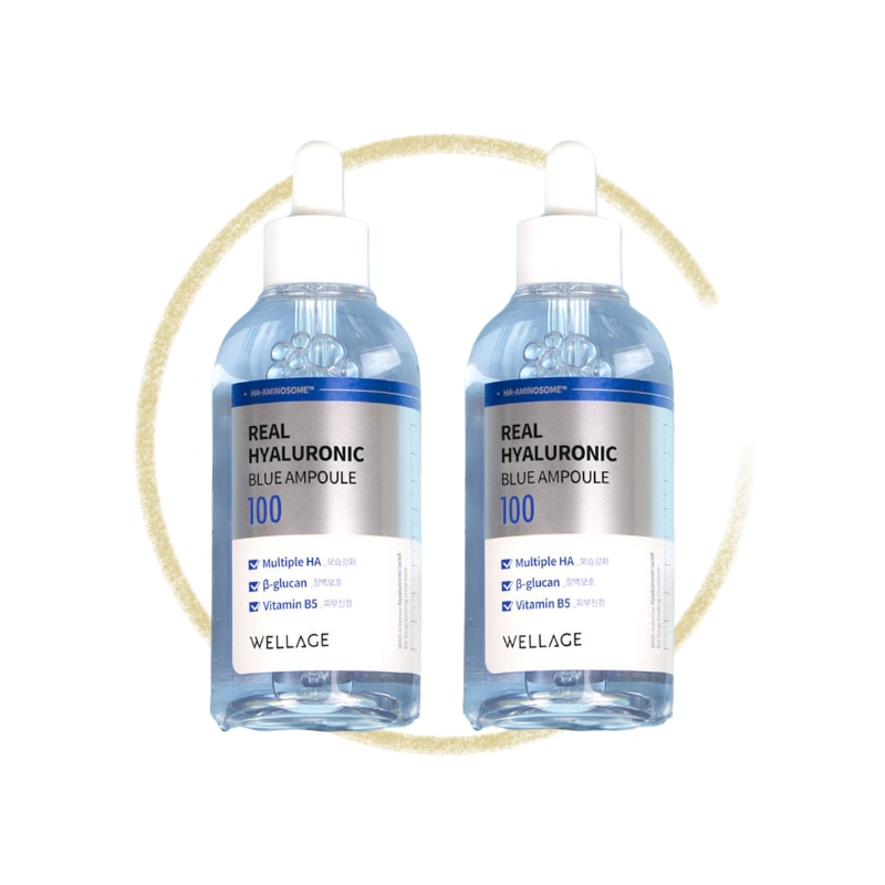 [ヒョンウォンPICK] リアル ヒアルロニック ブルー 100 アンプル (本品100ml+100ml贈呈)ダブル企画