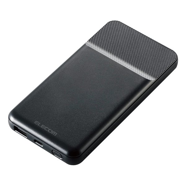 モバイルバッテリー10000mAh PD準拠 20W マグネット吸着 ブラック DE-C32-10000BK
