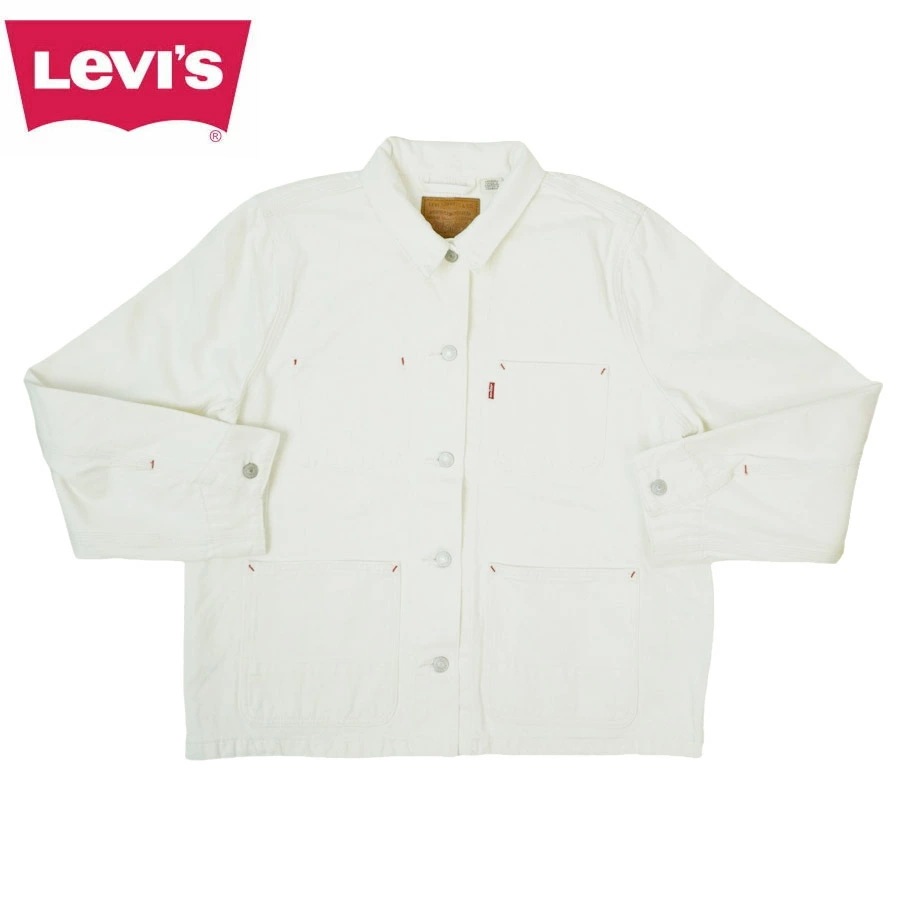 リーバイス LEVIS デニムジャケットICONIC CHORE COAT カバーオール リーバイスプレミアムアイコニック チョアコートWHITE ホワイト 白BR 10,213円