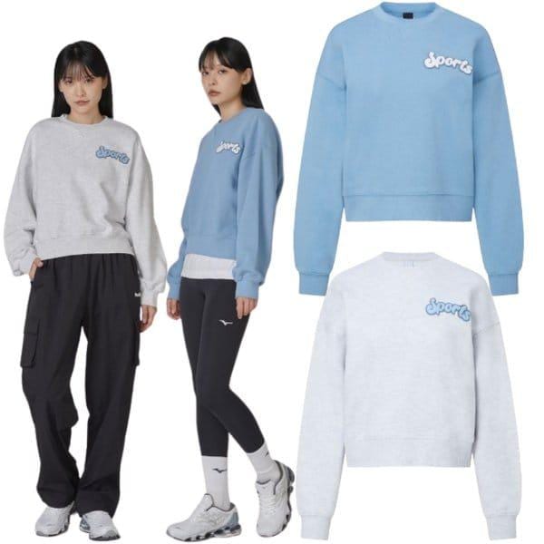 24AW 女性 クロップド スウェットシャツ 32YC485111 ソフトな肌触りの綿素材 長袖Tシャツ 32YC485117 2C