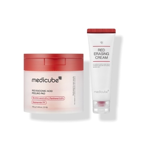 ソクシニックイレイジングデュオセット(レッド サクシーニック アシード ピーリング パッド 70枚+レッド イレイジング クリーム 2.0 50ml)