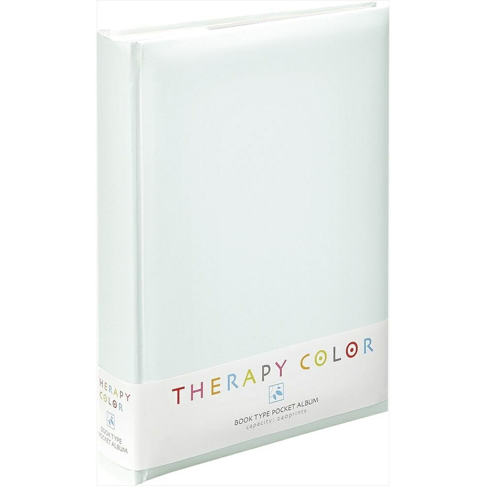 （まとめ買い）セラピーカラー 背丸ポケットアルバム L判3段240枚 プレーンホワイト TCBP-240-PW [x3]