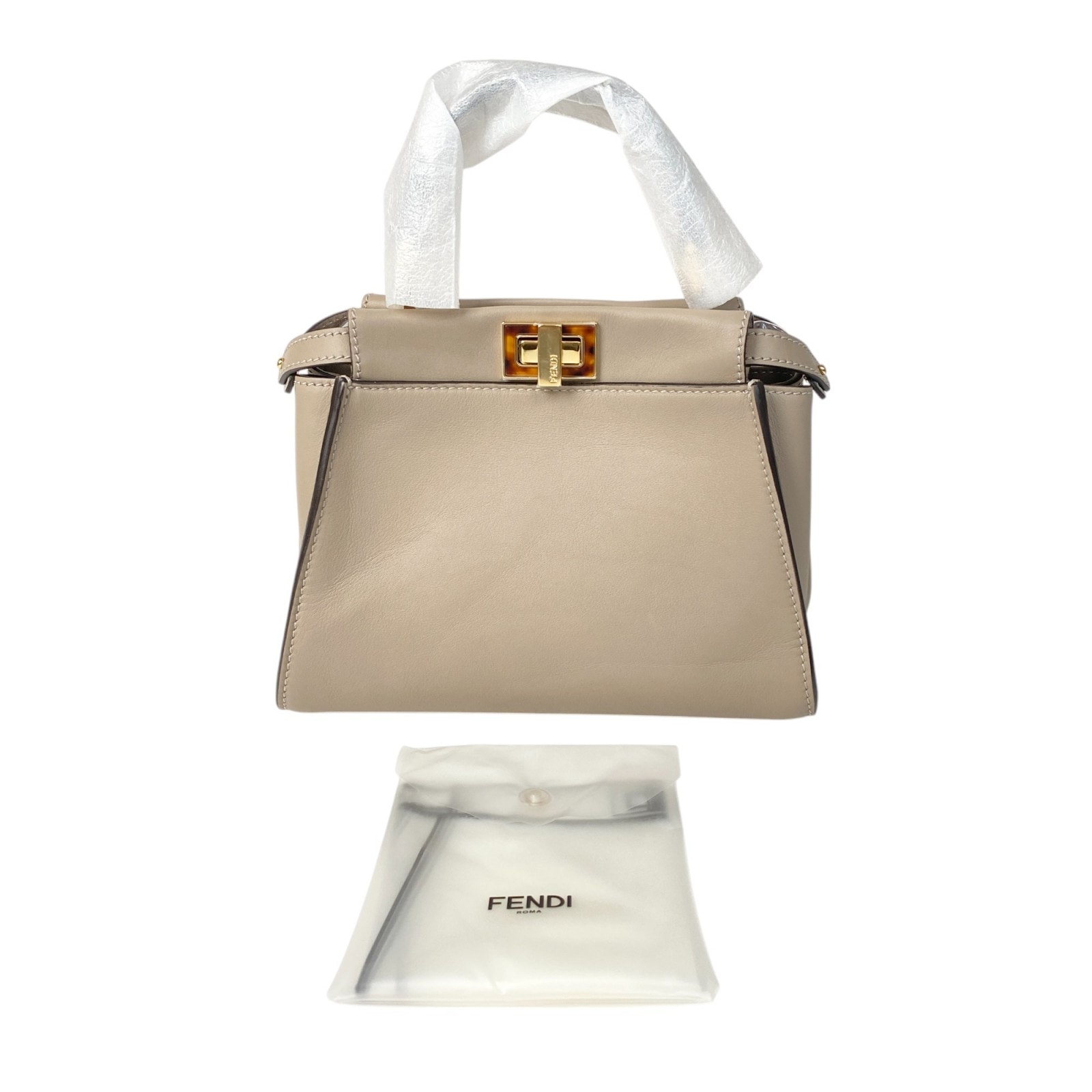 未使用 フェンディ FENDI レディース ピーカブー ミニ 8BN244 ハンドバッグ　ストラップ欠品