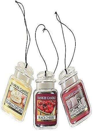 YANKEE CANDLE / ヤンキーキャンドル ネオカージャー 3個セット バニラカップケーキ / ホームスイートホーム / ブラックチェリー Car Jar Ultimate 3-Pack...