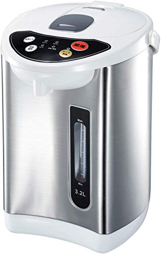 色：シルバー サイズ：3.2L [東京Deco] 電動給湯ポット 3.2L 保温3段階 空焚き防止