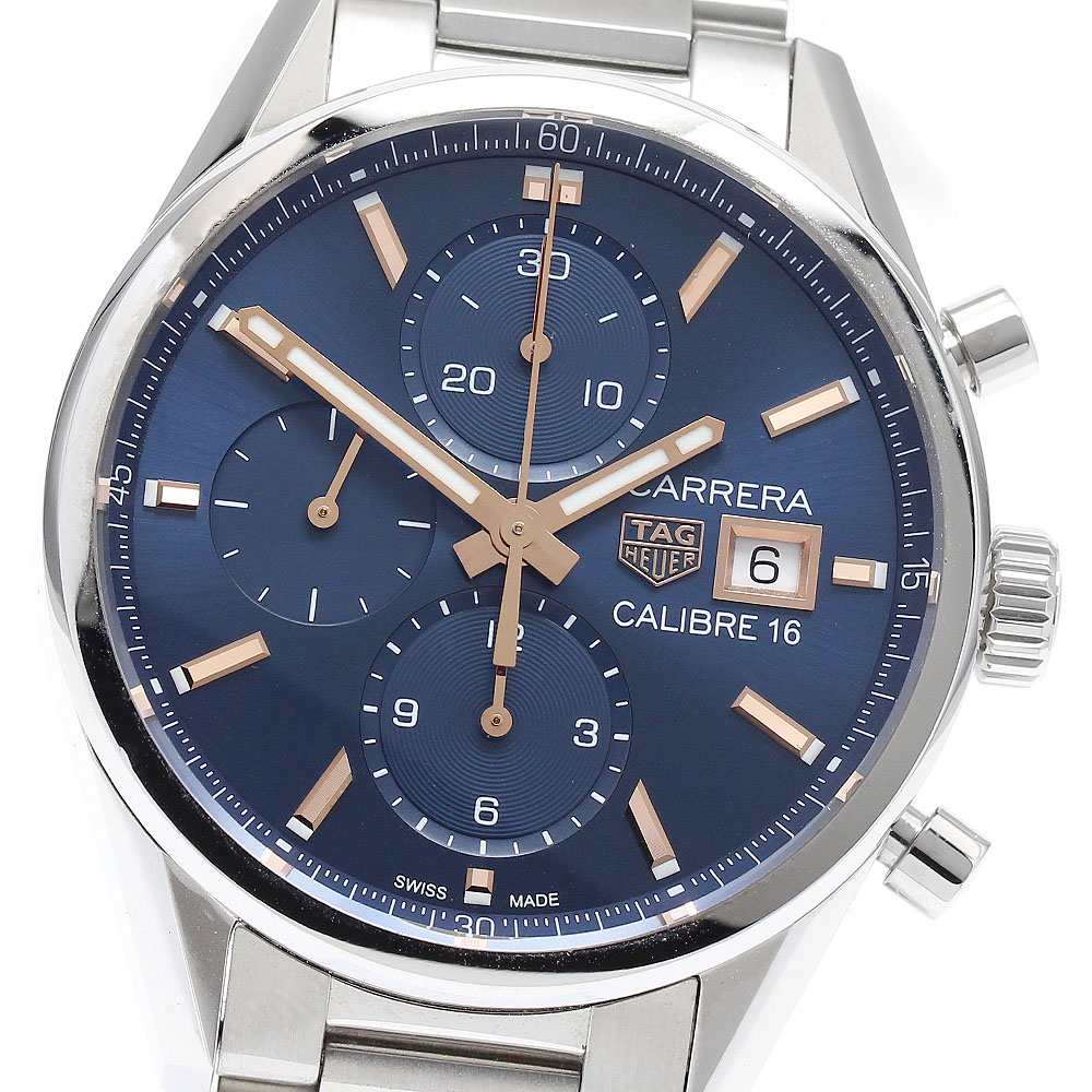 タグホイヤー TAG HEUER CBK2115 カレラ キャリバー16 クロノグラフ 自動巻き メンズ _894008【中古】 168,800円