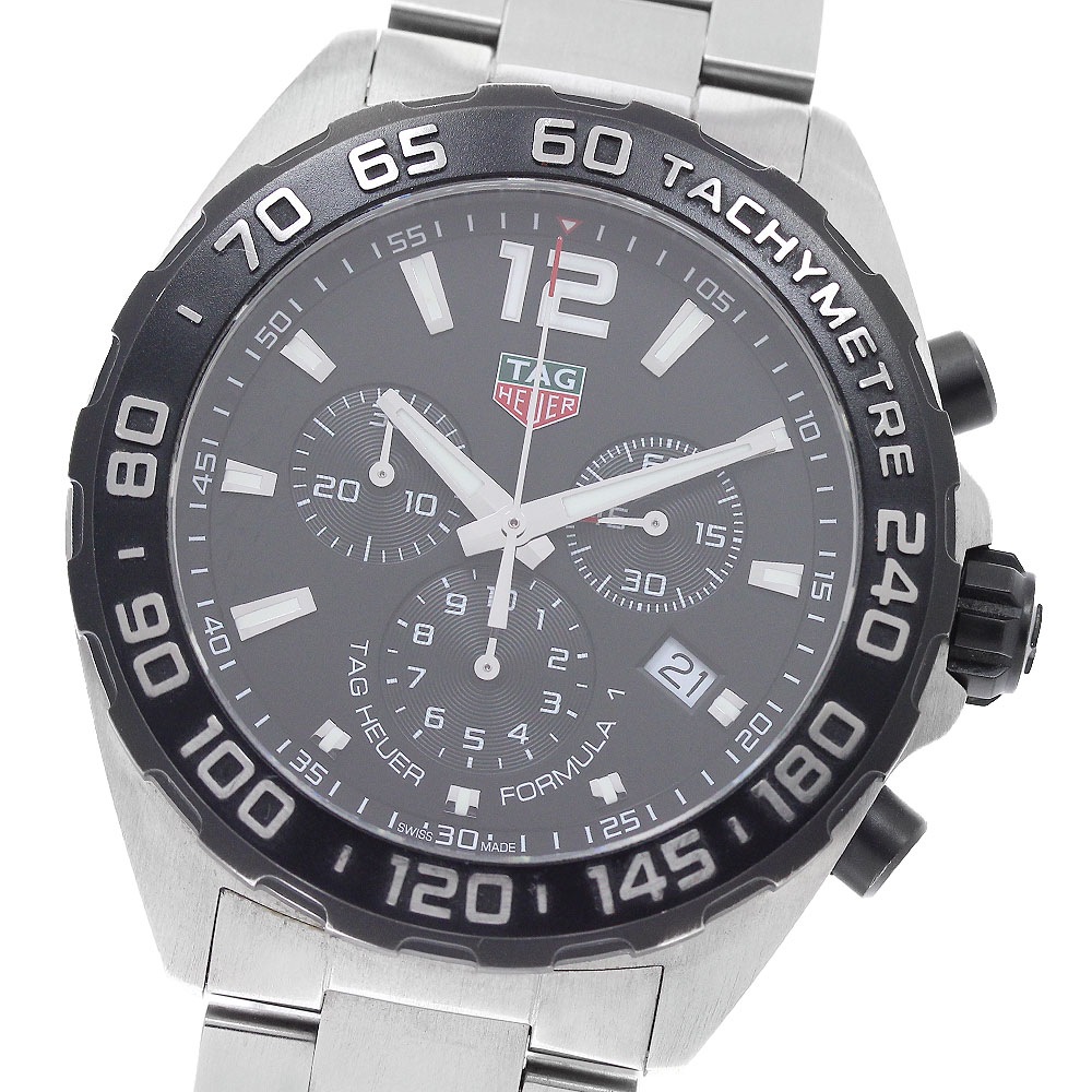 タグホイヤー TAG HEUER CAZ1010.FT8024 フォーミュラ1 クロノグラフ デイト クォーツ メンズ 良品 箱・保証書付き_953467【中古】
