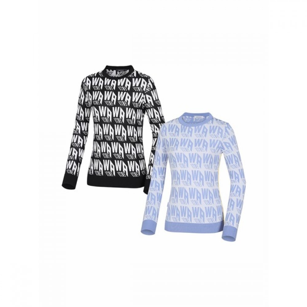 (ワイドアングル) レディース CO モノグラムラウンドプルオーバー L_WWP24K72