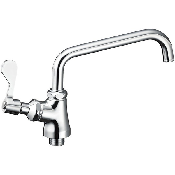 A5371L-13 [厨房用立形上向自在水栓 左ハンドル (共用形)]