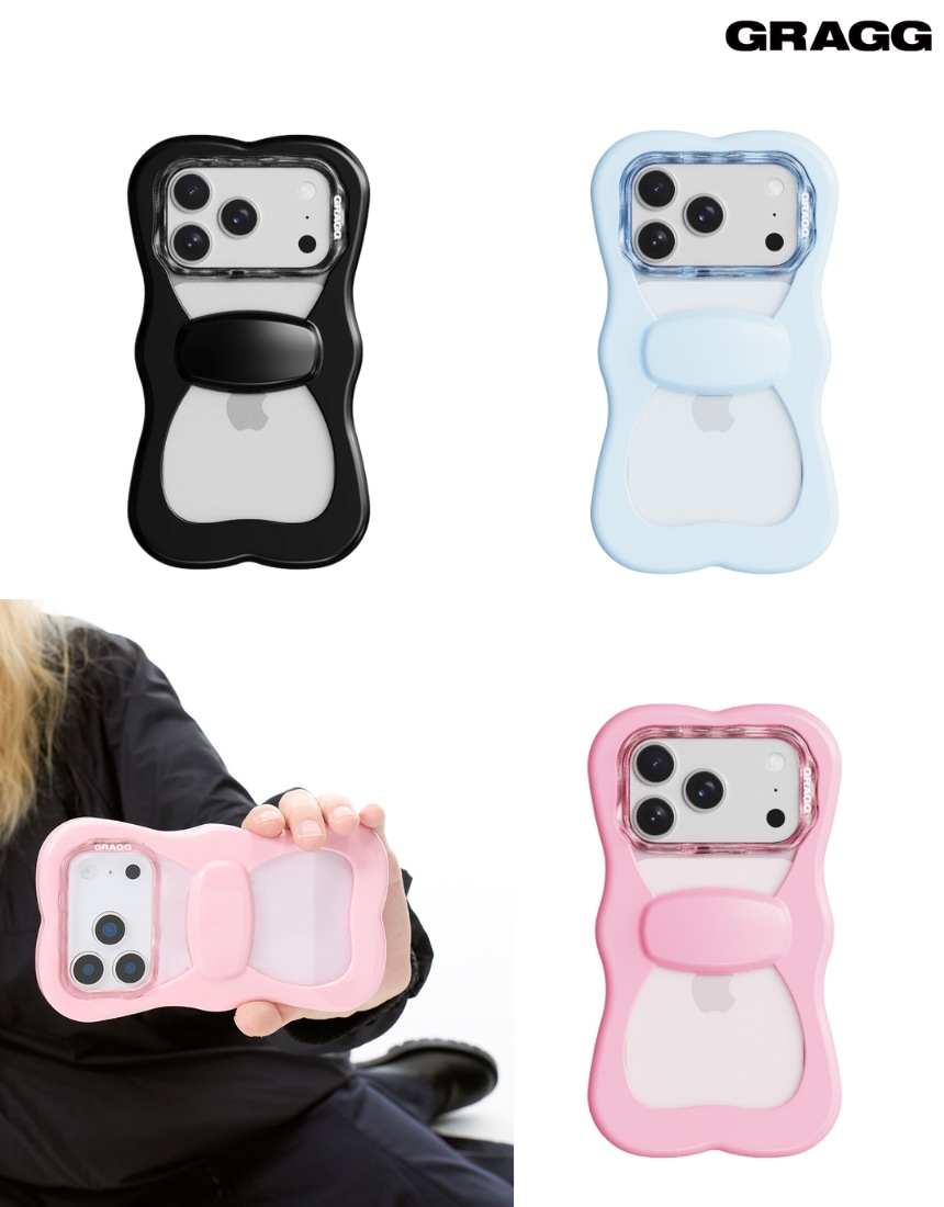 韓国限定 韓国人気 SNS 流行 トレンド ファッション アクセサリー iPhone 17/17 air/17 pro/17 pro max LAYERED RIBBON CASE（3カラー）