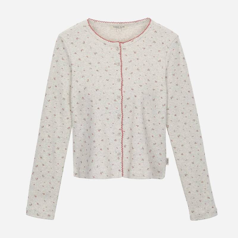 キッチュなプリントのカーディガン風Tシャツ T262MTS136W