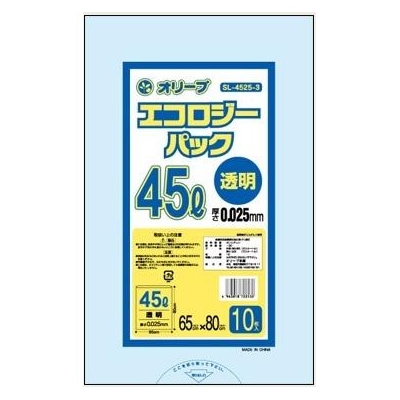 業務用ごみ袋 45L 厚さ0.025mm 10枚60冊 600枚セット まとめ買い まとめ売り 激安 【透明】その他