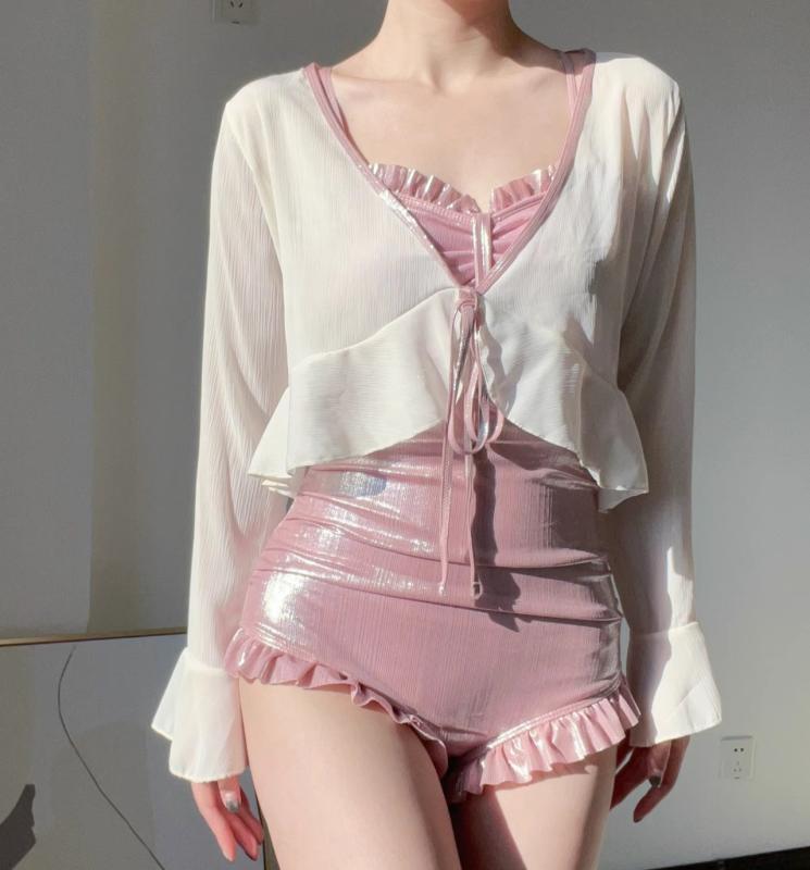 水着 レディース ファッション 夏 プール ビーチ ピンク カジュアル ノースリーブ 三角 ワンピース 魅惑的 12,256円