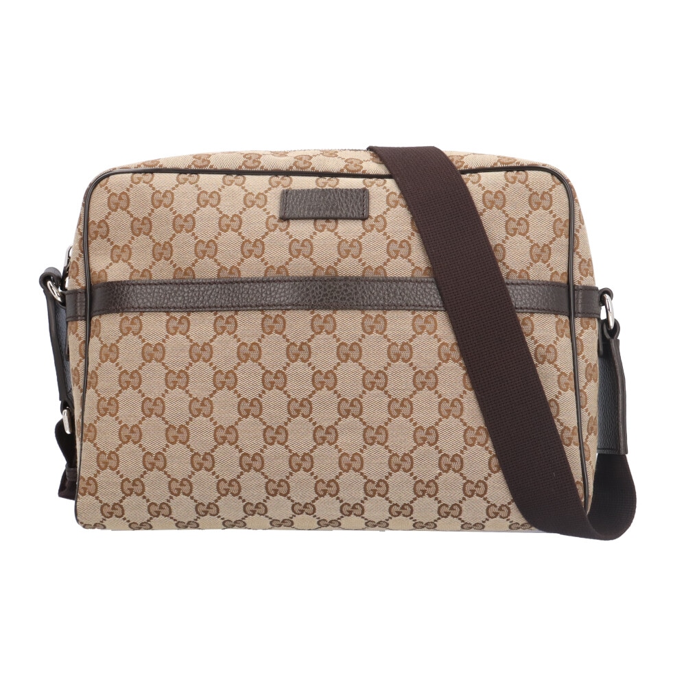 グッチ ショルダーバッグ GGキャンバス 449173 ベージュ GUCCI 中古 美品