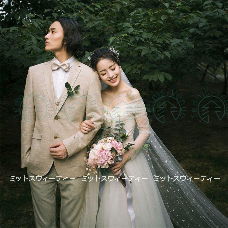ウェディングドレス ウエディングドレス ロングドレス 結婚式 二次会 花嫁 前撮りドレス ベージュ