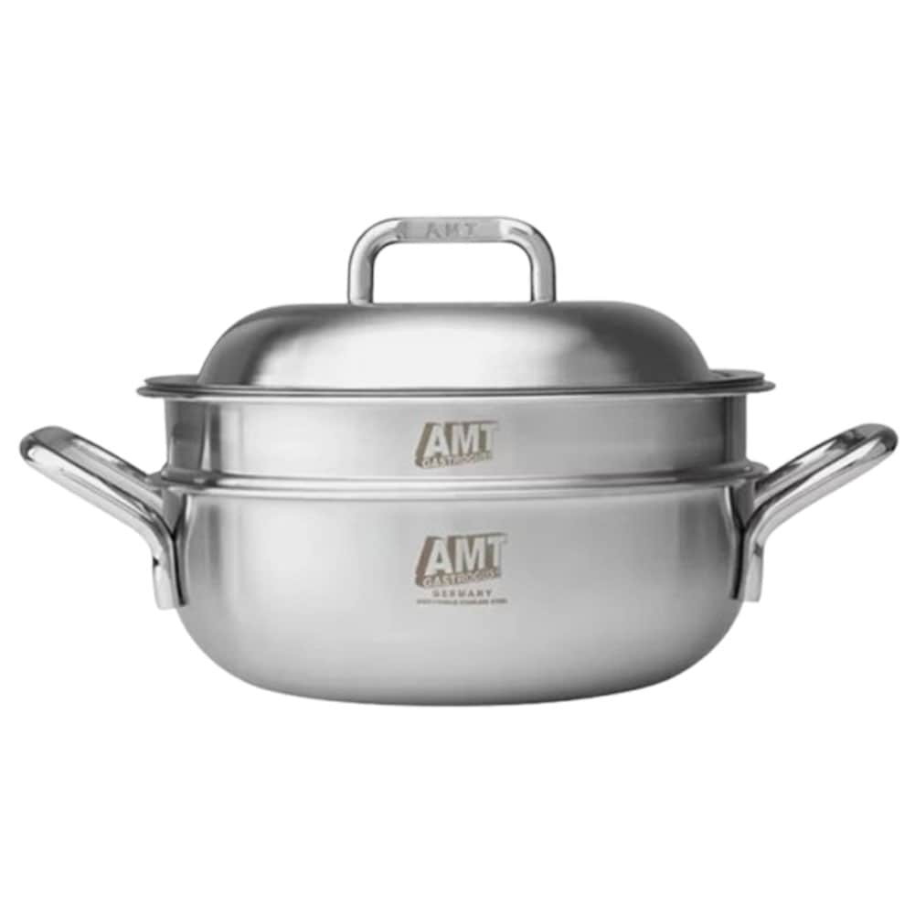 AMT 316TI 5層ステンレススチール エッセンシャルパン（蒸し器付き）22cm [並行収入]