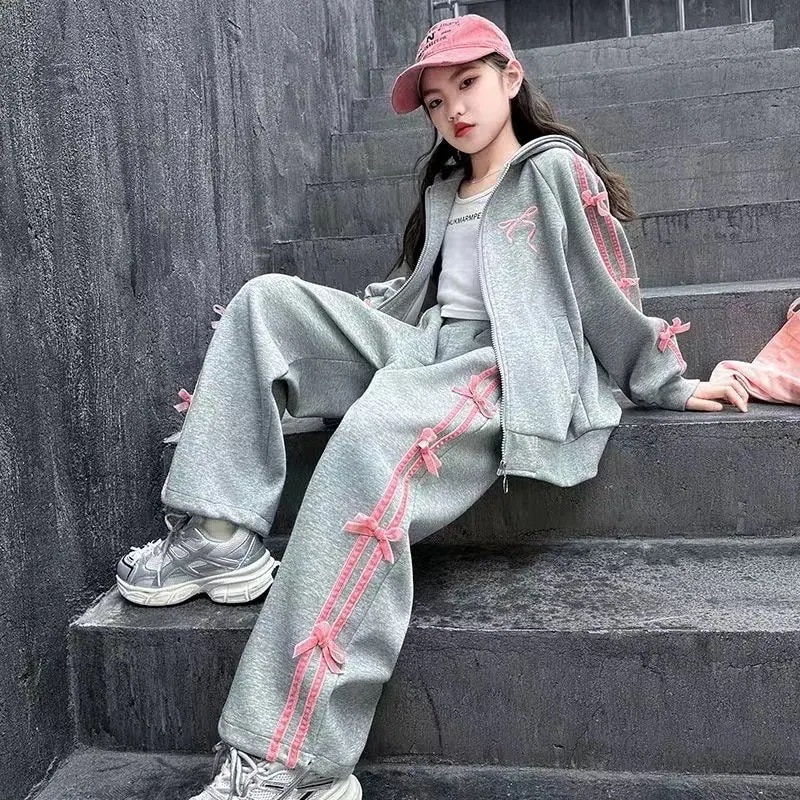 母の日子供服 セットアップ 長袖 女の子 上下セット ジップアップ ジャージ カジュアル ファッション キッズ 2点セット ベビー服