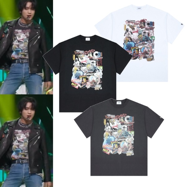[NCT DREAMヘチャン着用] GRAILZ COLLAGE 半袖Tシャツ
