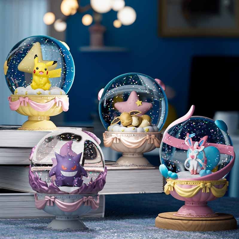 【正規品保証】ポケモン光る水晶玉ナイトライト イブ ピカチュウ・ゲンガー・ニンフィア デスクライト インテリアランプ 置物 ギフト フィギュア 卓上置物 コレクション 誕生日プレゼント グッズ