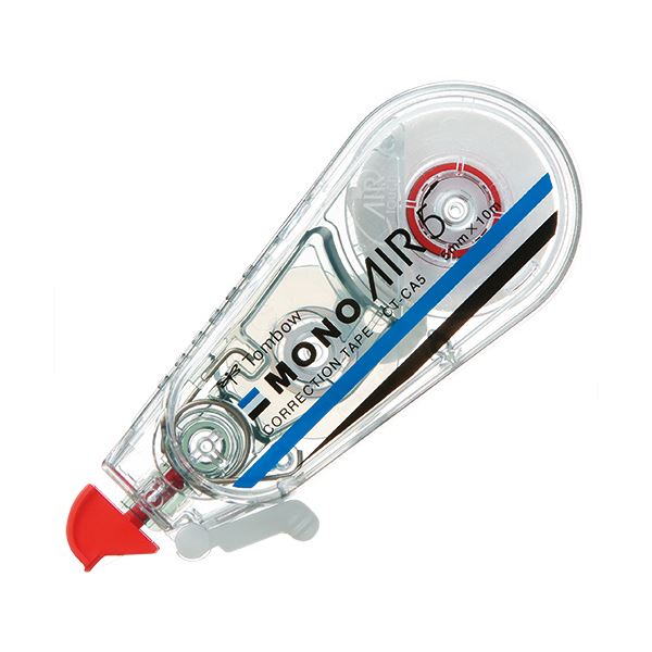 (まとめ) トンボ鉛筆 修正テープ モノエアー5mm幅×10m 赤 CT-CA5 1個 (×50セット)