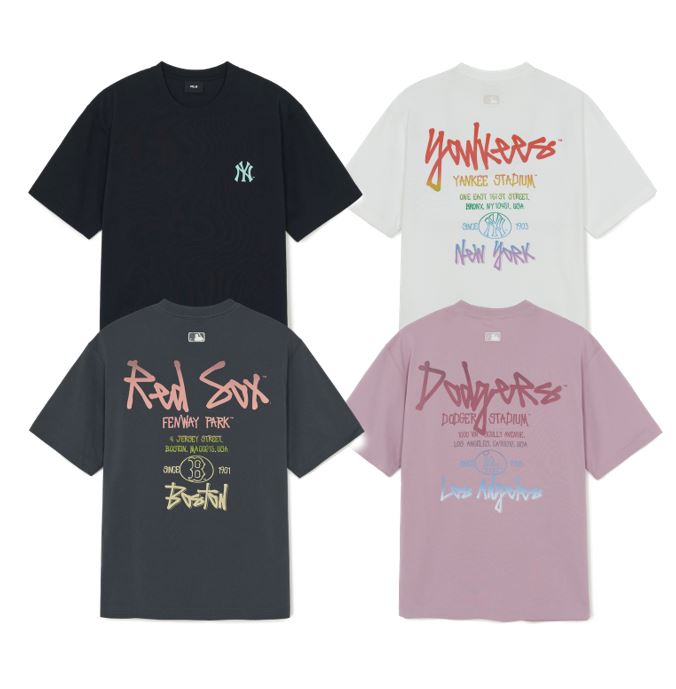 Basic Color Letter Over Fit T-Shirt 3ATSB1563