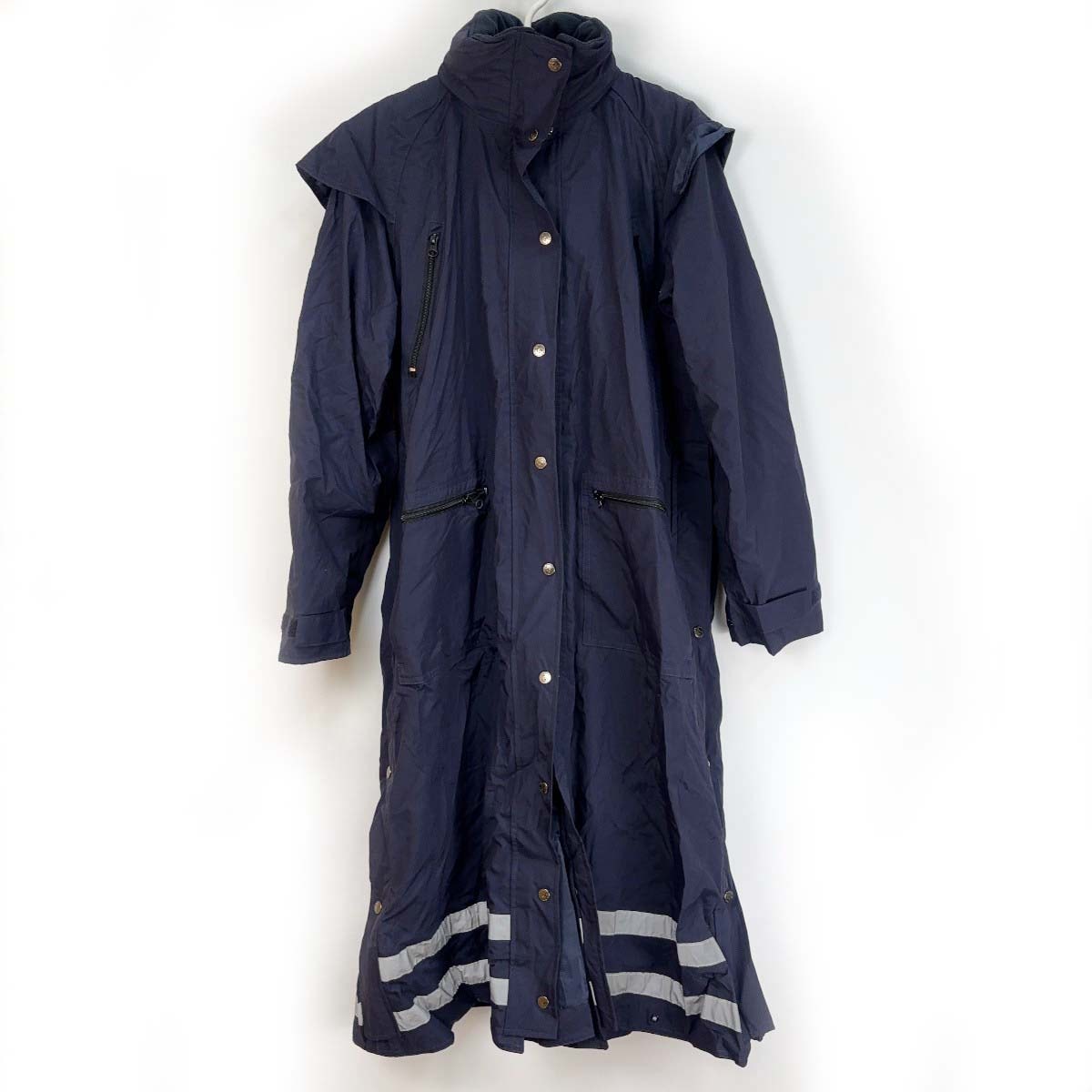 【中古】HKM Sports Equipment ライディング レインコート ジャケット S ネイビー ユニセックス 乗馬 馬術