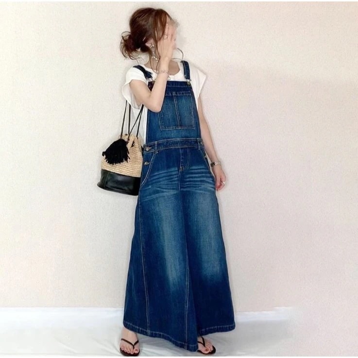 【SOPE】サロペット スカート レディース サロペットスカート ワンピース ロングワンピ ジャンパースカート