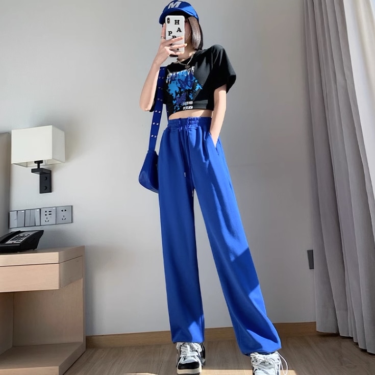 パンツ スウェット ジャージ ロング ロング丈 ポケット ハイウエスト ウエストゴム かわいい 大人可愛い シンプル カジュアル 大人 おしゃれ お洒落 レトロ アジアン エスニック ラフ ルーズ