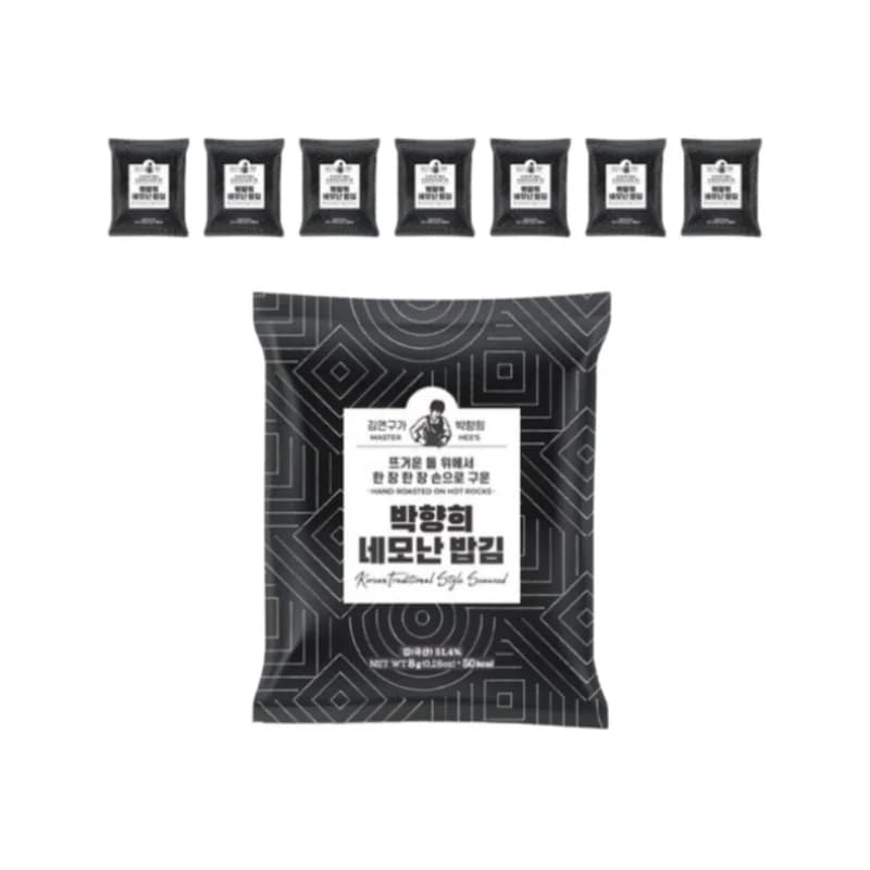 キム研究家パクヒャンヒ 正方形ごはんのり 8g×16袋 手作り風 韓国のり