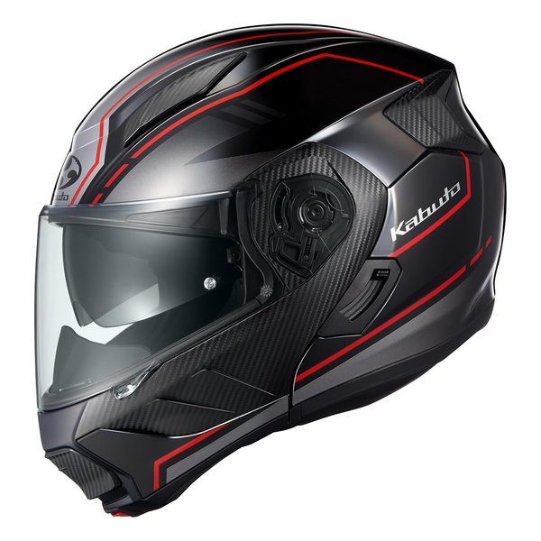 フルフェイスヘルメット OGK RYUKI BEAM ビーム ブラックレッド XLサイズ RYUKIBEAMブラックレッドXL