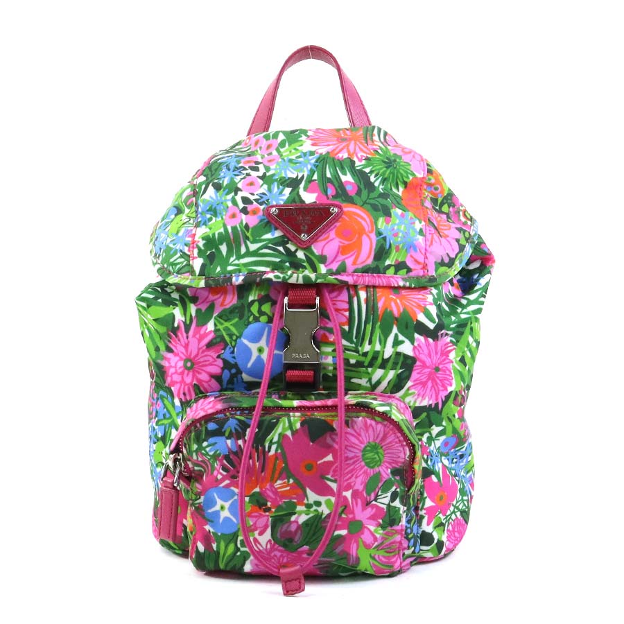 プラダ PRADA リュック ナイロン マルチカラー レディース e60359g
