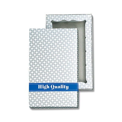 まとめ買い）シモジマ HEIKO 箱 洋品箱 H-3（タオル3本用） チドリ銀 50枚