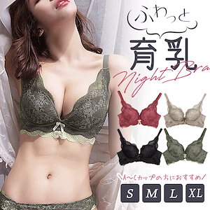 ナイトブラ ブラジャー ノンワイヤー 育乳 バストアップ ブラ シンデレラバスト 4色 4サイズ 谷間 超盛り 脇肉 脇高 小胸 セット 昼夜兼用 ギフト