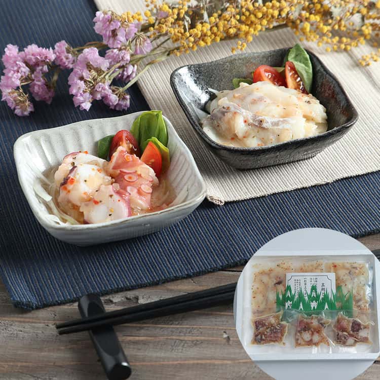 大分 「豊後絆屋」 真鯛とタコのカルパッチョ 真鯛カルパッチョ50g3 たこカルパッチョ50g3 離島は配送不可 2440011 お歳暮 お中元 お土産 ご進物 ギフト 贈り物に最適