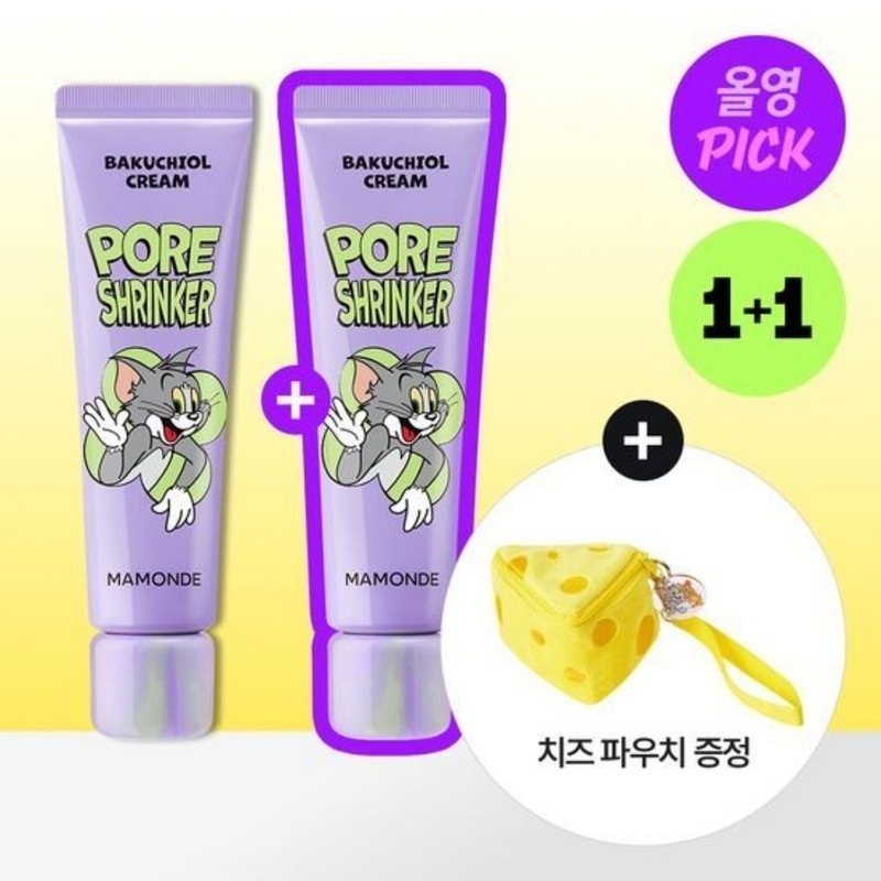 【NEW】【1+1】フォアシュリンカー バクチオール クリーム 60ml (トムとジェリー エディション)(+ポーチおまけ) 4,977円