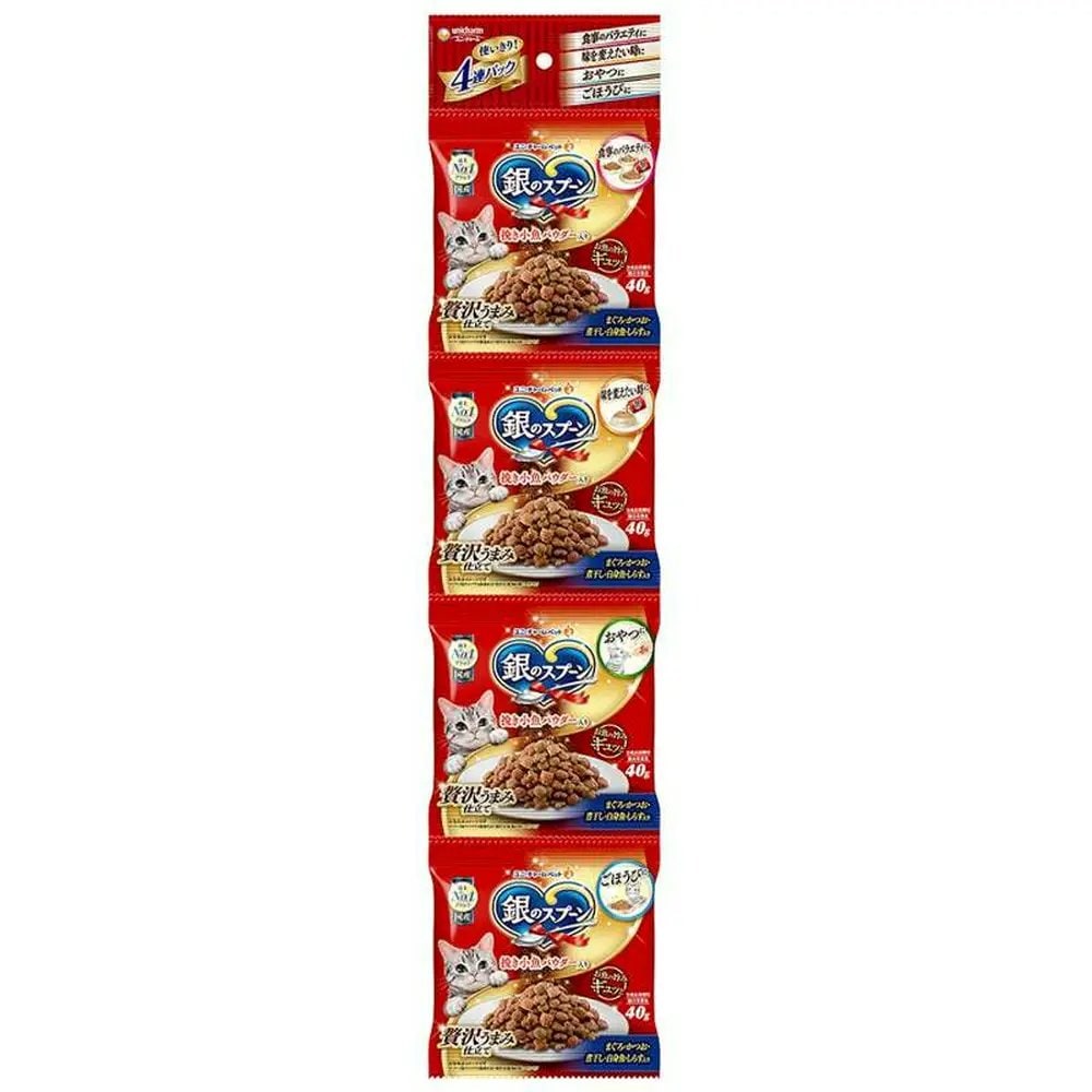 キャットフード　贅沢うまみ仕立て　まぐろ・かつお・煮干し・白身魚・しらす入り　４０ｇX４個X３０　ＣＲＣ35―15―88―20―00