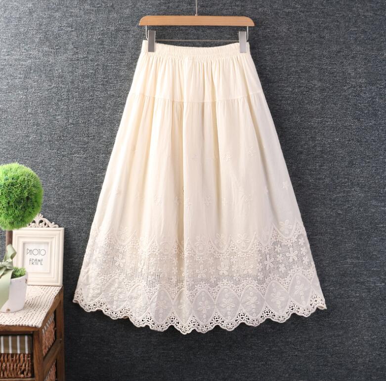 ペチスカート春秋ボトムス下着レディースレースかわいいナチュラルシンプルコットン重ね着カジュアル大人可