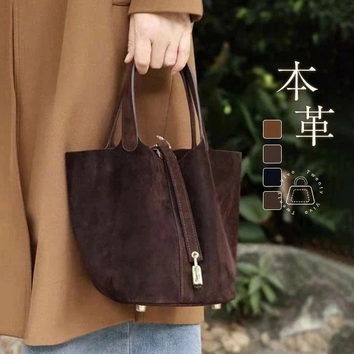 【急速出荷!】本革 スエード バッグ レディース ハンドバッグ 本革 キューブバッグ スエードバッグ レディース 小さめ バッグインバッグ スウェード バッグ 仕事バッグ 手提げバッグ 通勤 フォーマ