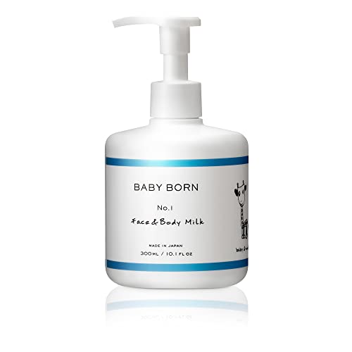 BABY BORN ベビーボーン Face & Body Milk ベビーローション 乳液 無添加 300ml 赤ちゃん 子供 東原亜希 高橋ミカ (ラベンダー)
