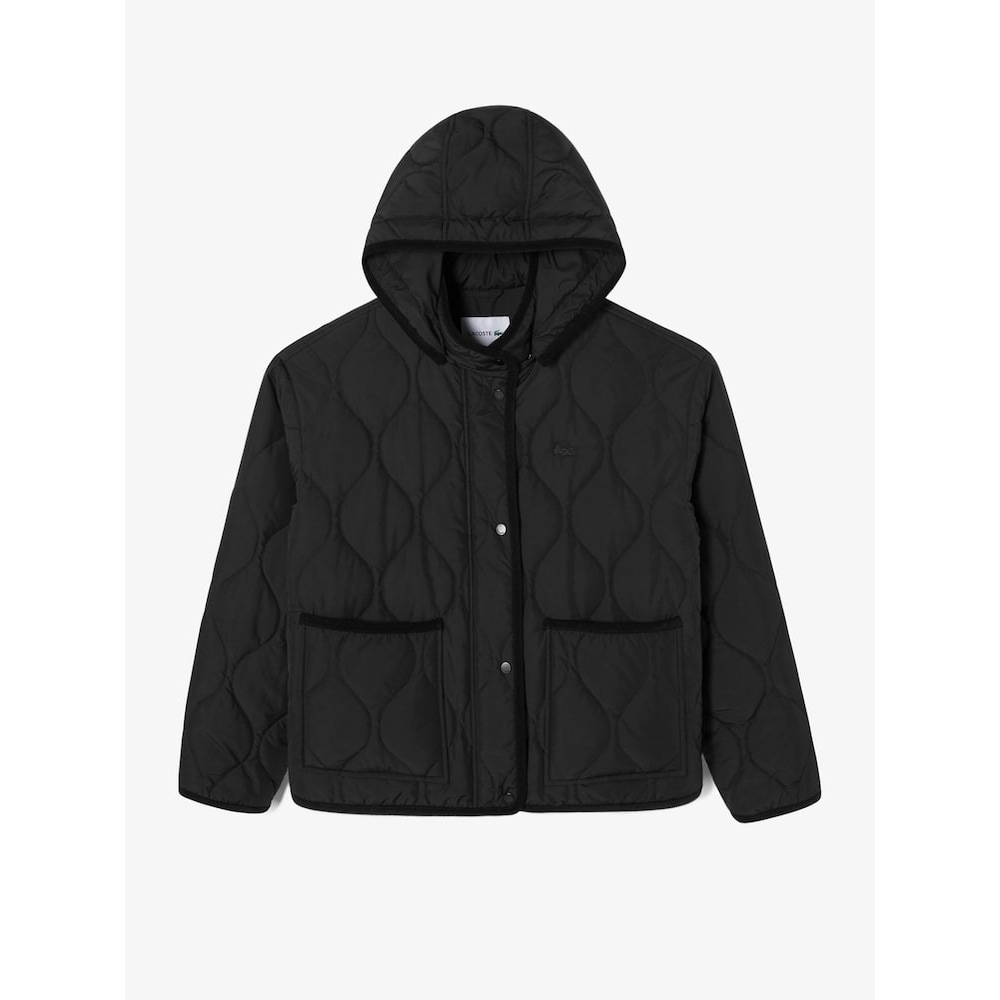 ラコステ女性用クロップウェーブキルティングジャンパー BF232E-54N 031 Q2NBF232E-54N031