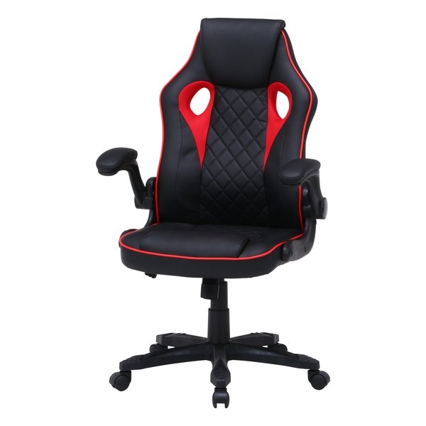 ゲーミングチェア シグナル ブラック/レッド YF-0291B