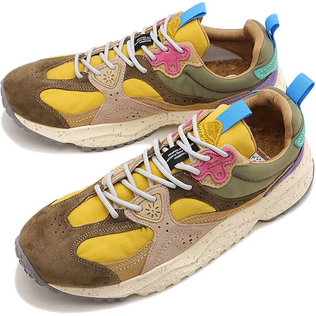 スニーカー ウェーブス [FM126007] WAVES メンズ シューズ フェス アウトドア Ocher/Olive 正規取扱店