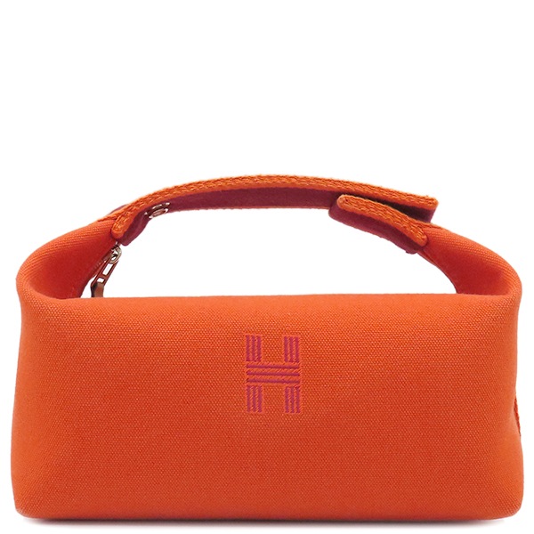 エルメス HERMES ポーチ ブリッド ア ブラック PM トワルアッシュ フー シルバー金具 ハンドバッグ バニティバッグ 【中古】