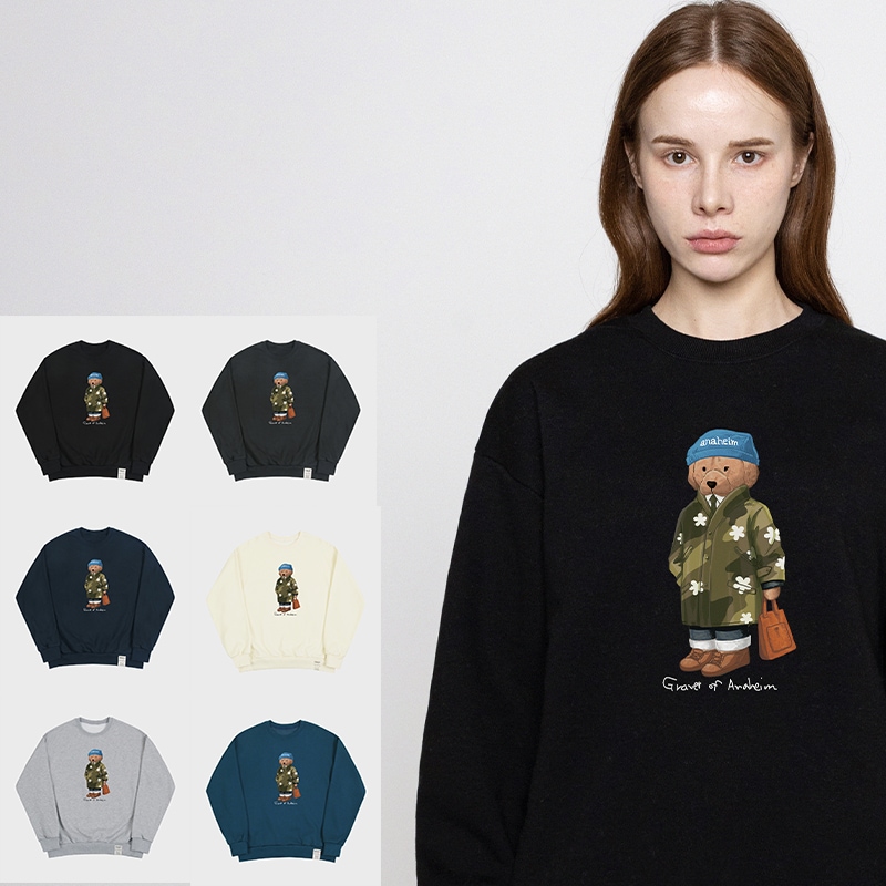 [UNISEX]Blue Beanie Dog Perito Sweatshirt_6color