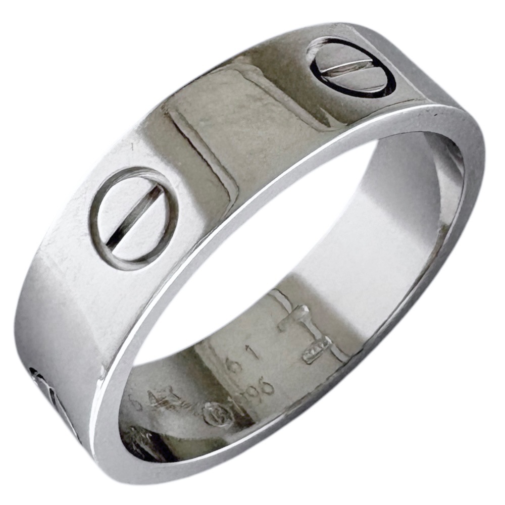 カルティエ ラブ リング 指輪 20号 18金 K18ホワイトゴールド CARTIER 中古 美品