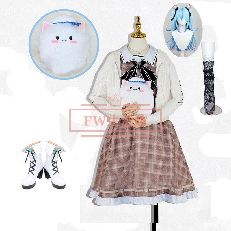 バーチャルYouTuber Vtuber ホロライブ5期生 雪花ラミィ コスプレ衣装 ウィッグ 靴 コスチューム 演出服 アニメ ゲーム