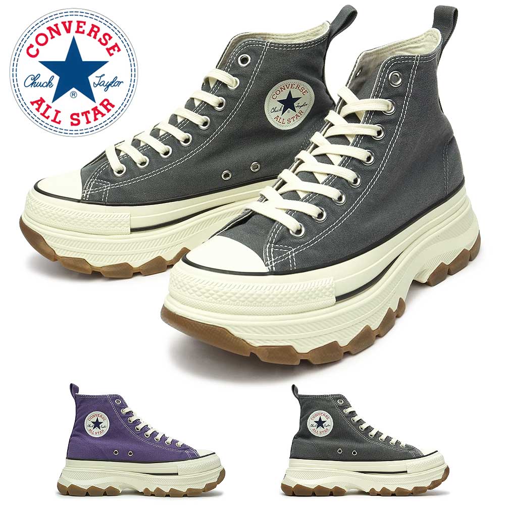 オールスター トレックウエーブ フェイデッドキャンバス HI 厚底 スニーカー メンズ レディース ハイカット