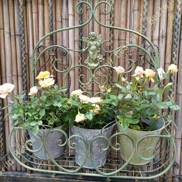 アイアン 壁掛けプランター 壁掛け プランター 引っ掛ける おしゃれ 洋風 ウォールプランター ガーデニング ヨーロピアン イングリッシュガーデン 園芸 植物